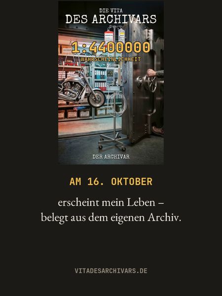 Clip: Am 16. Oktober erscheint mein Leben – belegt aus dem eigenen Archiv