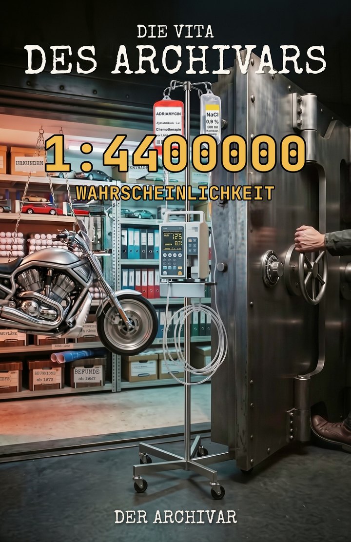 Buchumschlag: Die Vita des Archivars – 1:4400000 Wahrscheinlichkeit – Der Archivar
